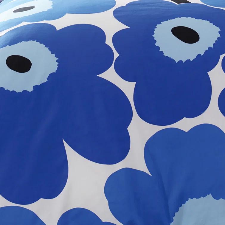 Marimekko Unikko Cotton Red Duvet Cover Set