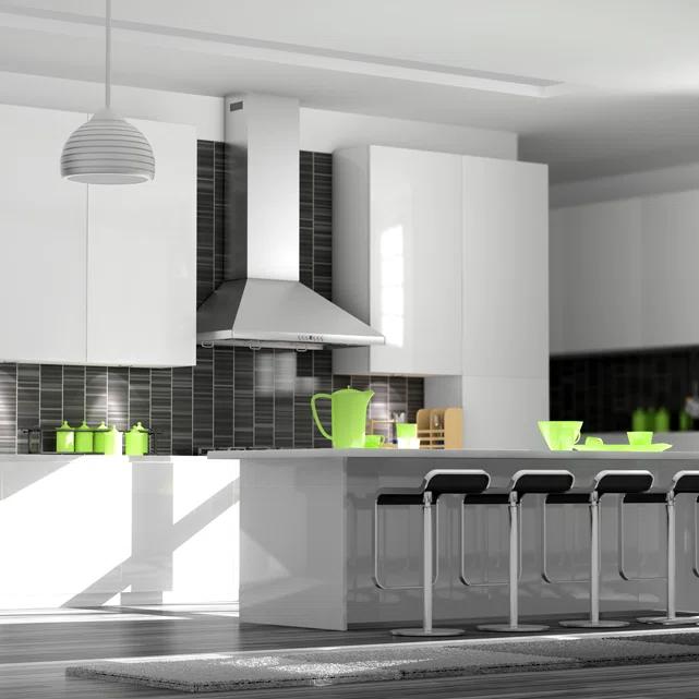 ZLINE KITCHEN & BATH 36 inch Convertible 400-CFM Recirculating Stainless steel Wall-Mounted Range Hood