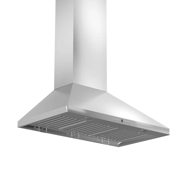 ZLINE KITCHEN & BATH 36 inch Convertible 400-CFM Recirculating Stainless steel Wall-Mounted Range Hood