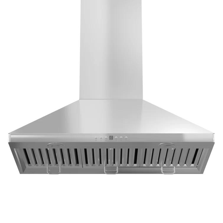 ZLINE KITCHEN & BATH 36 inch Convertible 400-CFM Recirculating Stainless steel Wall-Mounted Range Hood