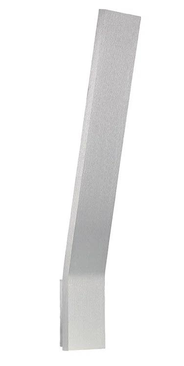 Sleek Pewter 11" LED Sconce with Clear Diffuser Glass and Dimmable Light