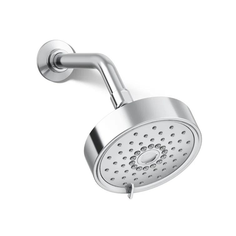 Kohler Purist® 1.75 Gpm Multifunction Wall Mount Showerhead, Three Spray Settings, 5.5" High Pressure Spray Head