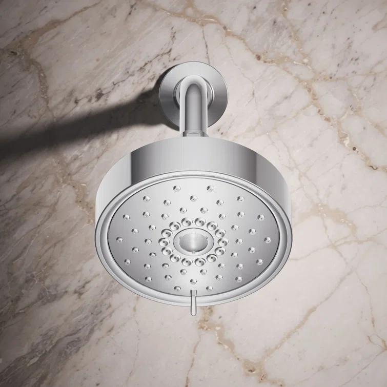 Kohler Purist® 1.75 Gpm Multifunction Wall Mount Showerhead, Three Spray Settings, 5.5" High Pressure Spray Head
