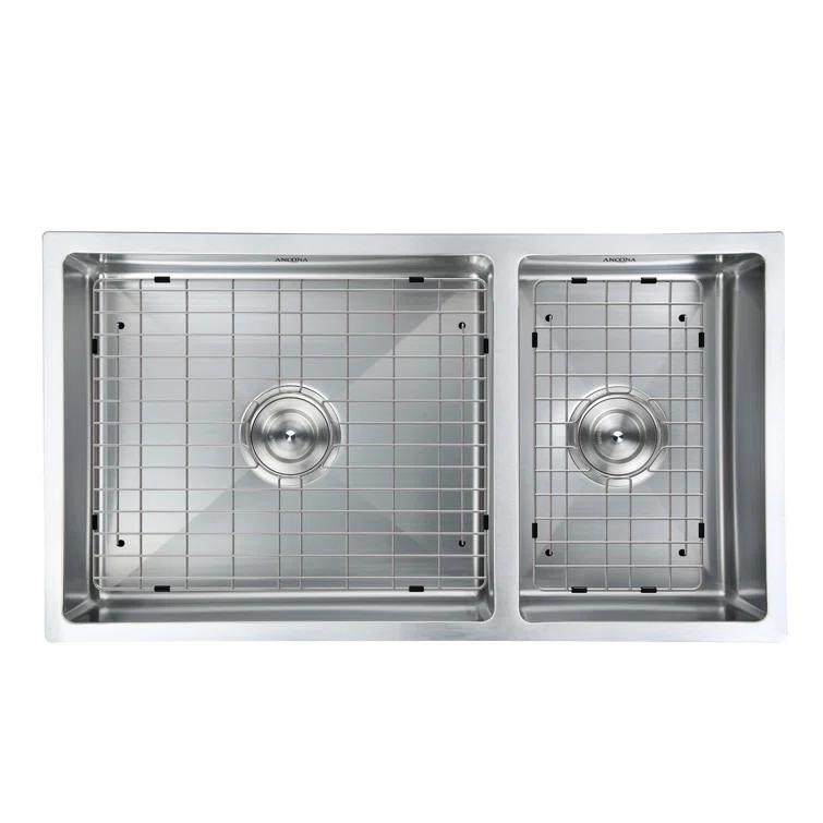 Prestige Series 32'' L Undermount Double Bowl Stainless Steel Kitchen Sink