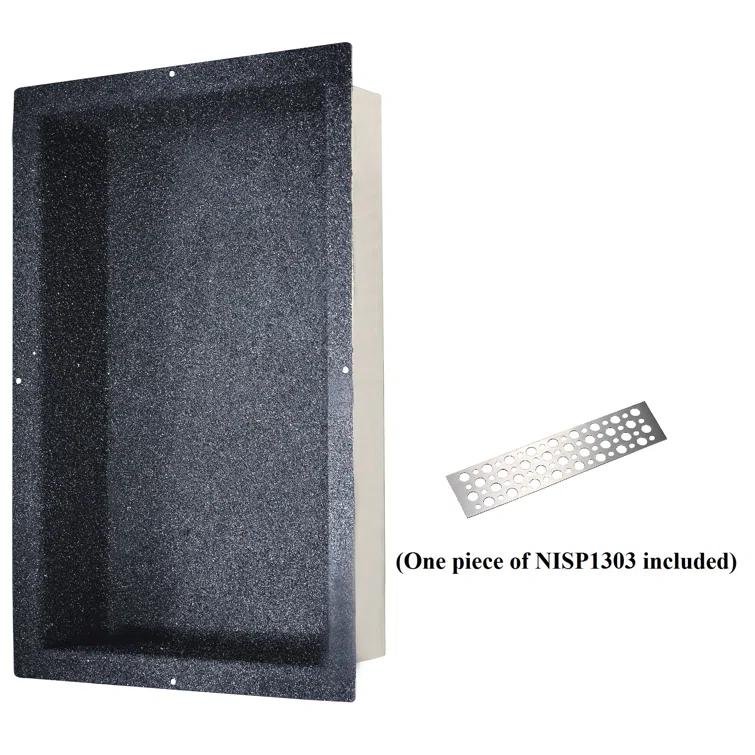 Shower Niche with Support Plate Wall Organizer Rectangular Bathroom Niche Shelf