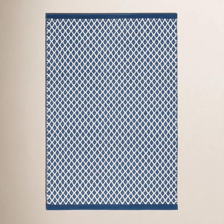 Mainsail Navy Handwoven Indoor/Outdoor Rug
