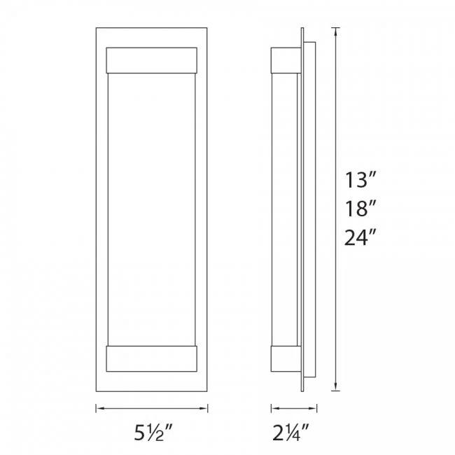 WAC Lighting Mythical 13" 1-Light LED 3000K Aluminum Wall Sconce in Nickel