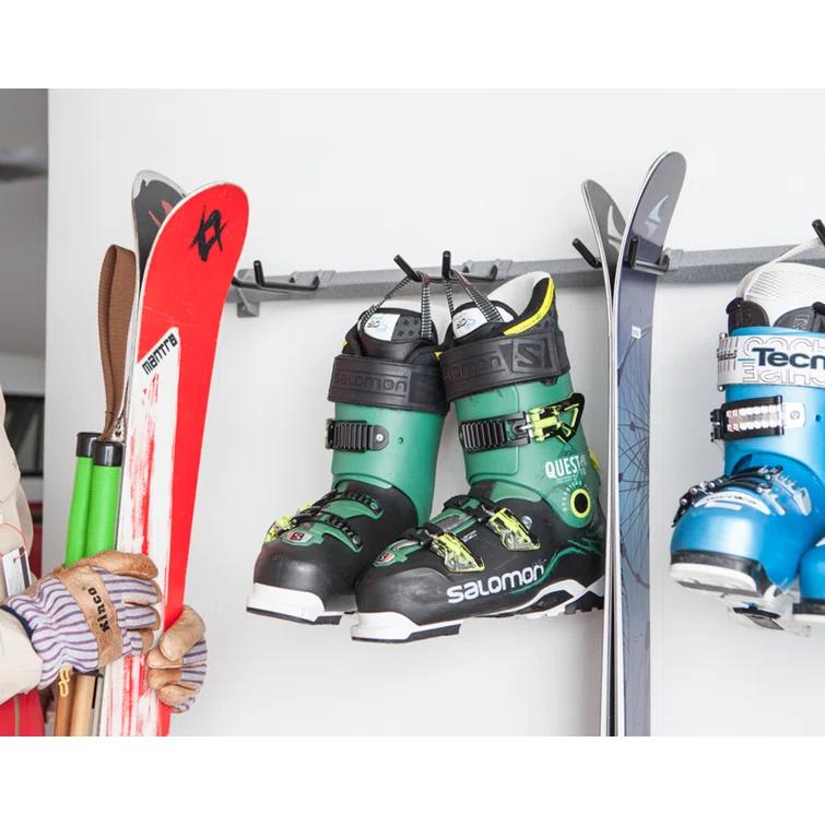 Monkey Bar Storage Steel Wall Mounted Adjustable Multi-Use Ski/Snowboard Rack 3006