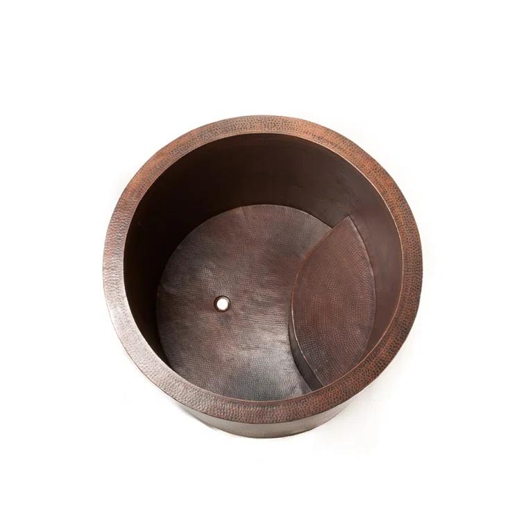 45" Hammered Copper Japanese Style Soaker Bathtub