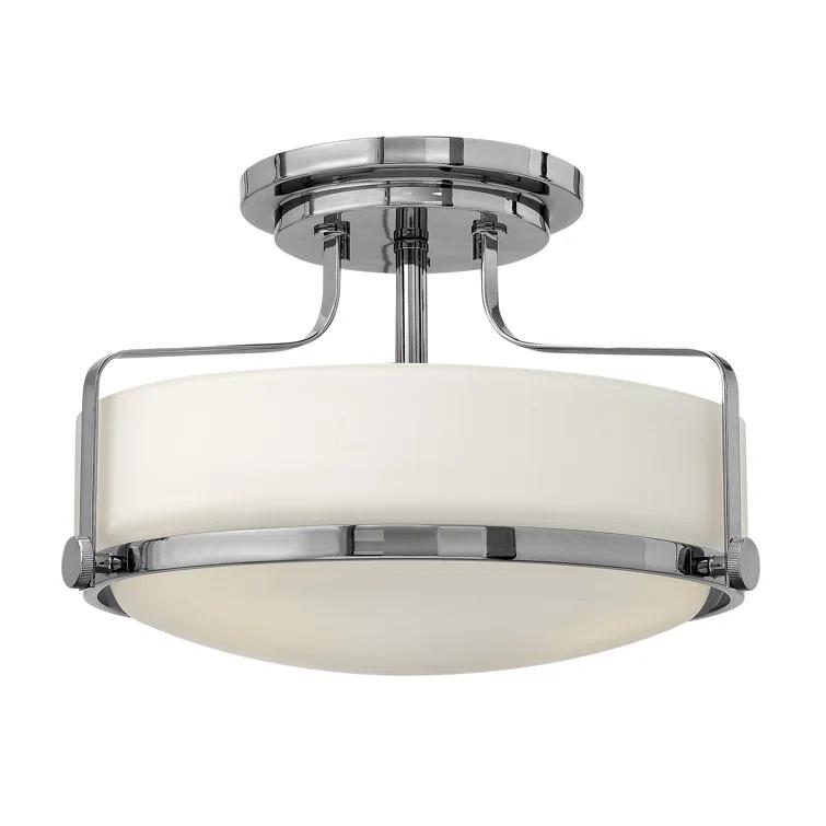 Harper 14.5-in 3-Light Semi-Flush Mount Retro Ceiling Light