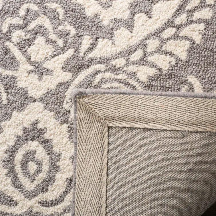 Tansy Handmade Wool Ivory/Gray Rug