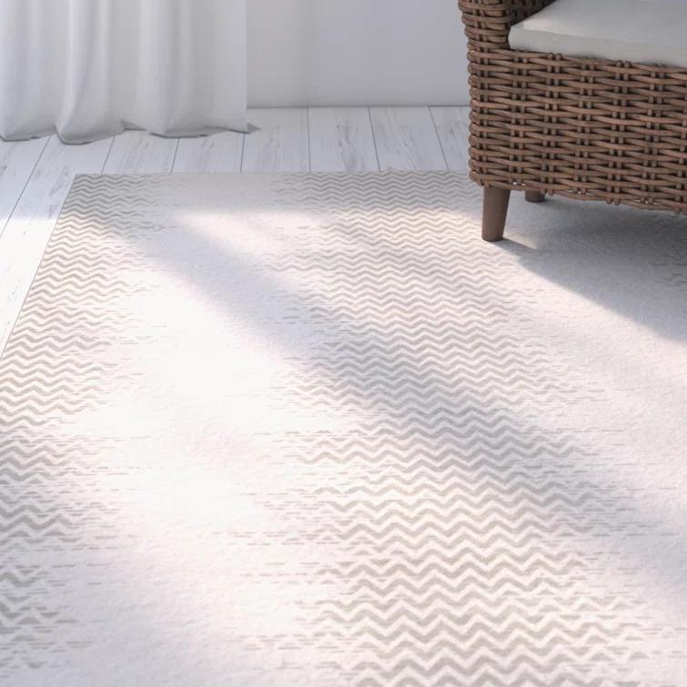 Gering Hand Woven Cotton Chevron Rug