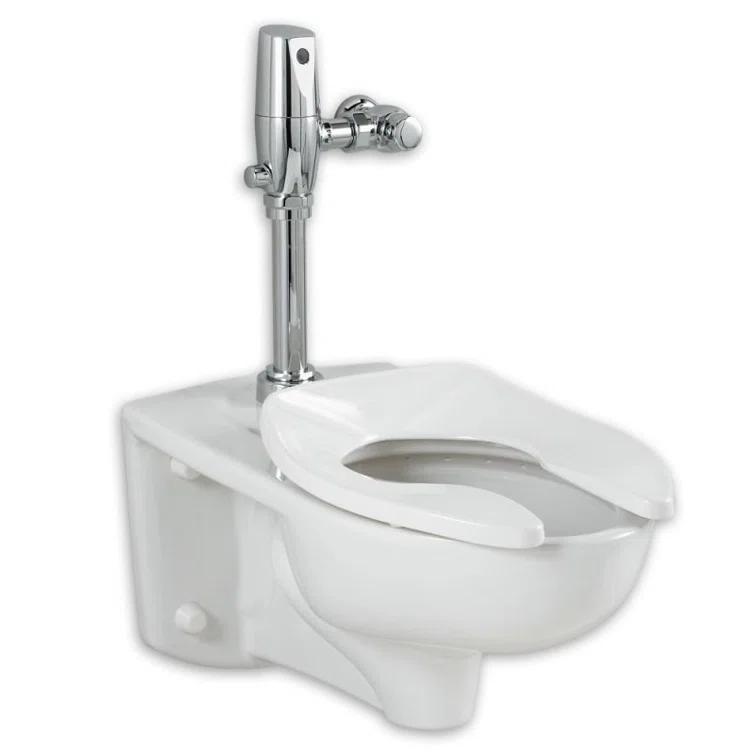 American Standard 2257.528.020 American Standard Afwall 1.28 Gallons GPF Elongated Wall Mounted Flushometer Toilet (Seat Not Included)