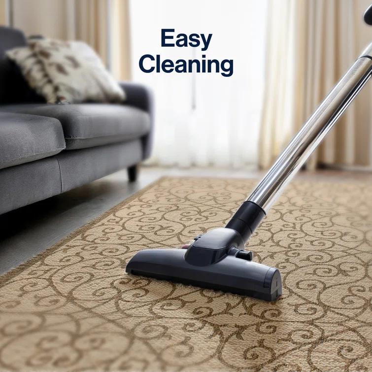 Haggerty Vintage Filigree Textured Weave Beige/Brown Indoor/Outdoor Rug