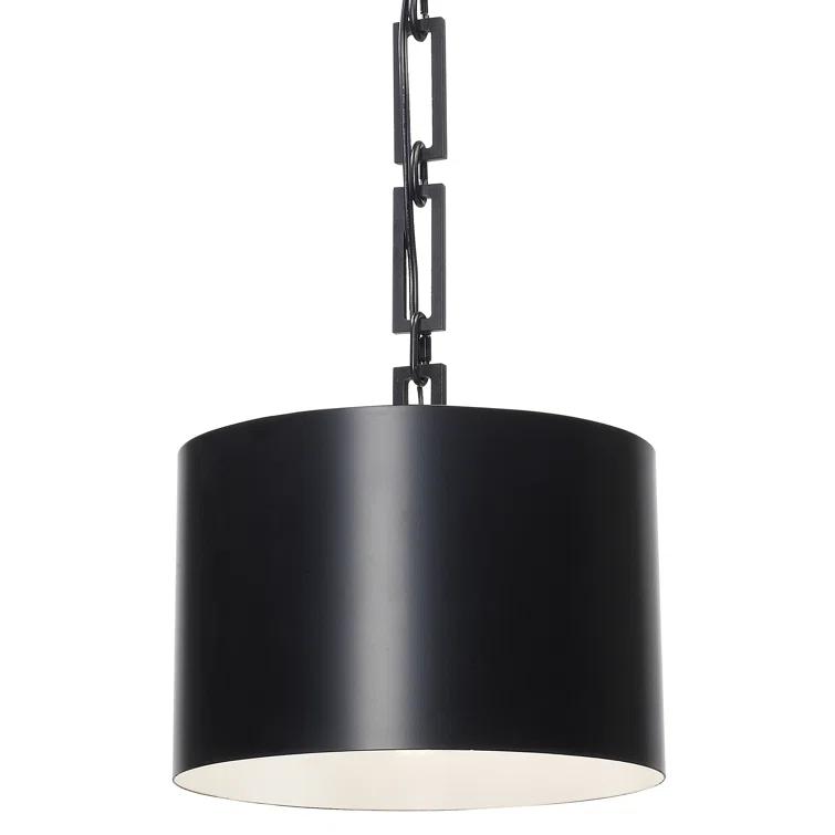 8683-MK-WH-Crystorama Lighting-Alston - One Light Mini Pendant in Traditional and Contemporary Style - 12 Inches Wide by 10 Inches High-Matte