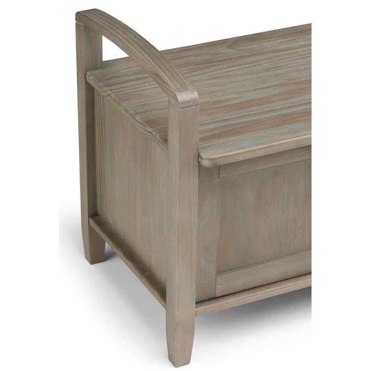 Warm Upholstered Storage Bench