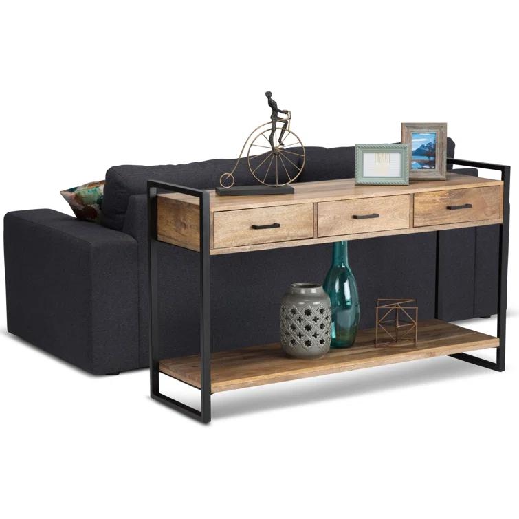 Riverside 54.3'' Solid Wood Console Table