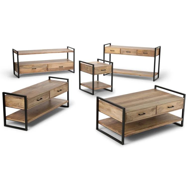 Riverside 54.3'' Solid Wood Console Table