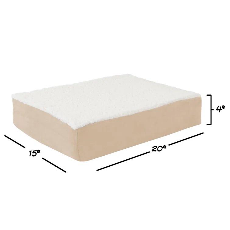 PETMAKER Orthopedic Dog Bed - Memory Foam Crate Mat with Machine Washable Cover