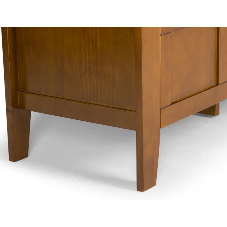 Simpli Home Adams Solid Wood Entryway Lift Top Storage Bench