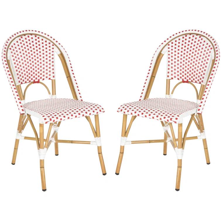 Casidy Polyethylene (PE) Wicker Wicker Outdoor Dining Side Chair