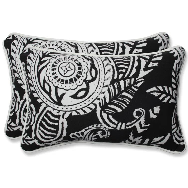 Addie Paisley Indoor/Outdoor Reversible Throw Pillow