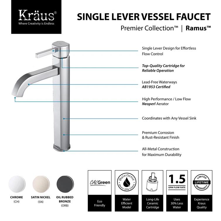 Ramus Single Hole Faucet Bathroom Faucet