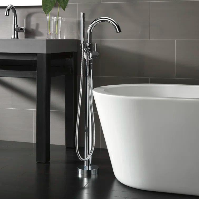 Trinsic Single Handle Floor Mounted Freestanding Tub Filler
