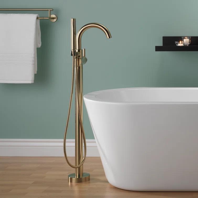 Trinsic Single Handle Floor Mounted Freestanding Tub Filler