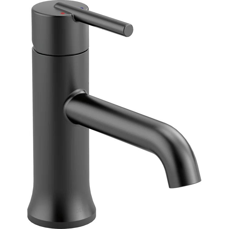 Trinsic Single Hole Bathroom Faucet with Drain Assembly, Single Handle Bathroom Sink Faucet