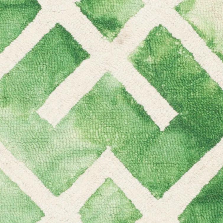 Bryauna Hand Tufted 80% Wool, 20% Cotton Geometric Rug