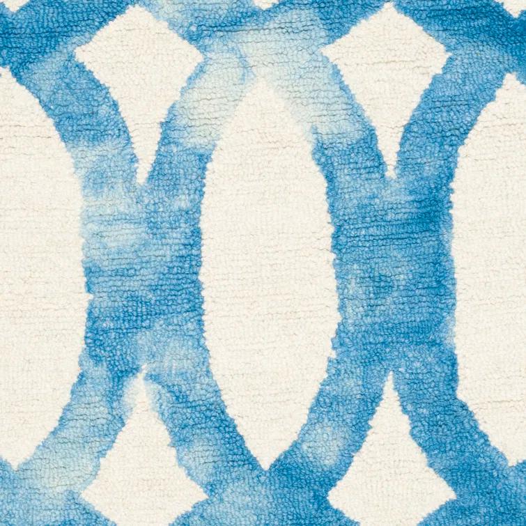 Amekia Hand Tufted 80% Wool, 20% Cotton Geometric Rug