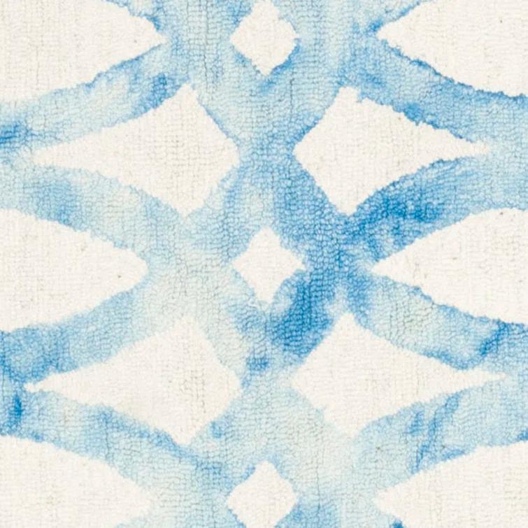 Amekia Hand Tufted 80% Wool, 20% Cotton Geometric Rug