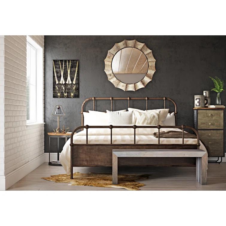 Transitional Rustic Recycled Pine 71'' Bench in Gray