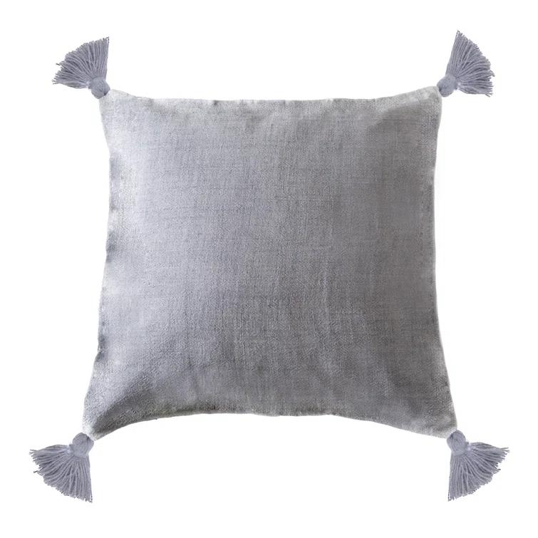 Pom Pom At Home Montauk Tassels Feather Reversible Throw Pillow