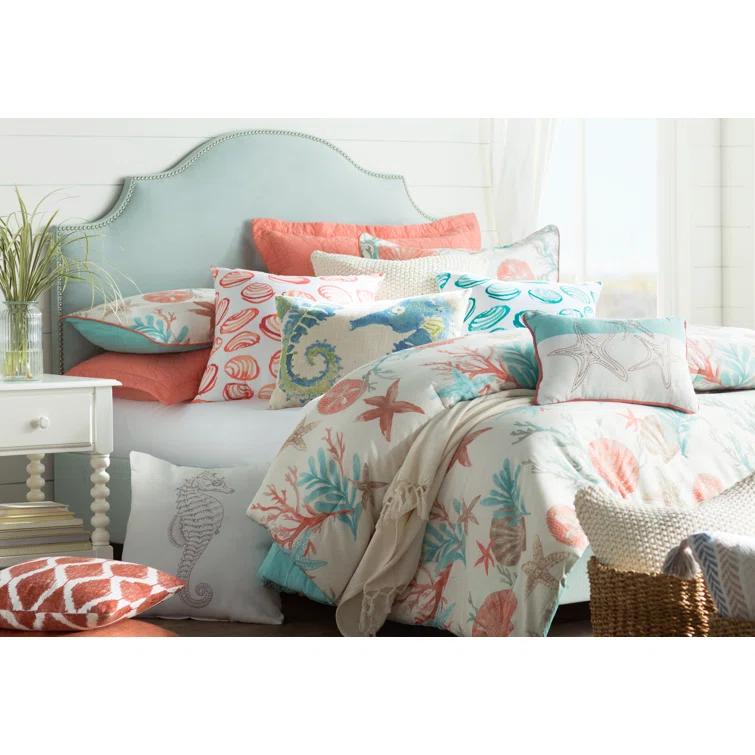 Madison Park Pebble Beach 7 Piece Cotton Sateen Comforter Set