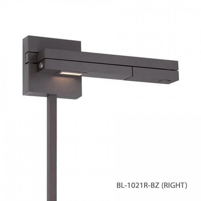WAC Lighting Flip LED 3000K Left Contemporary Aluminum Swing Arm in Bronze