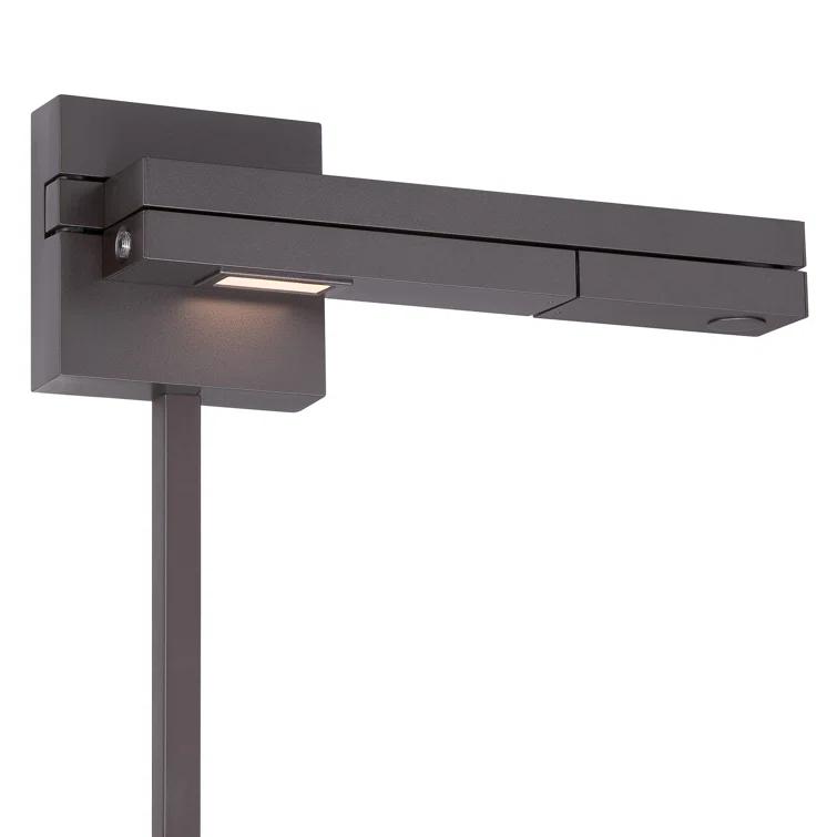 WAC Lighting Flip LED 3000K Right Contemporary Aluminum Swing Arm in Bronze
