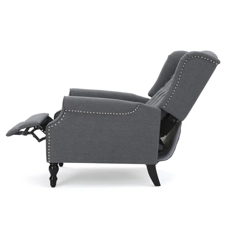 Willa Arlo™ Interiors Alta Traditional 28.5" Wide Manual Wingback Recliner Chair with Button-Tufted Diamond Stitching