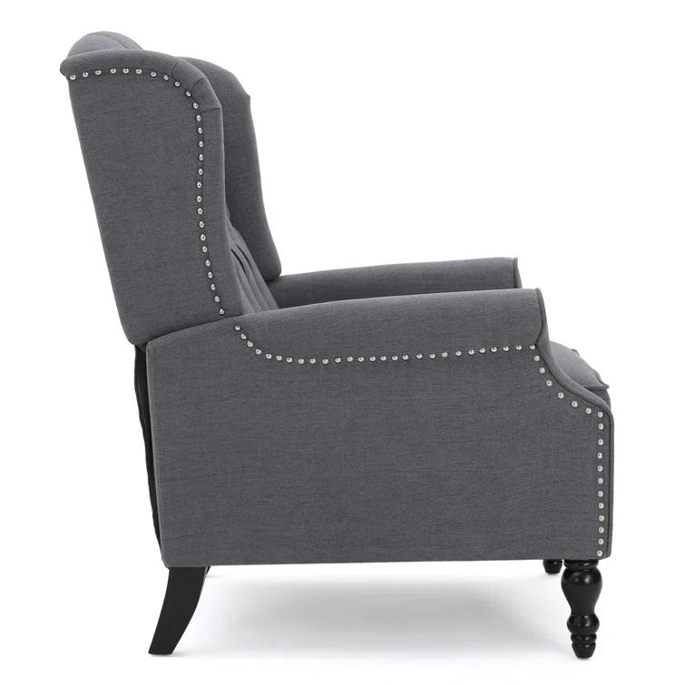 Willa Arlo™ Interiors Alta Traditional 28.5" Wide Manual Wingback Recliner Chair with Button-Tufted Diamond Stitching