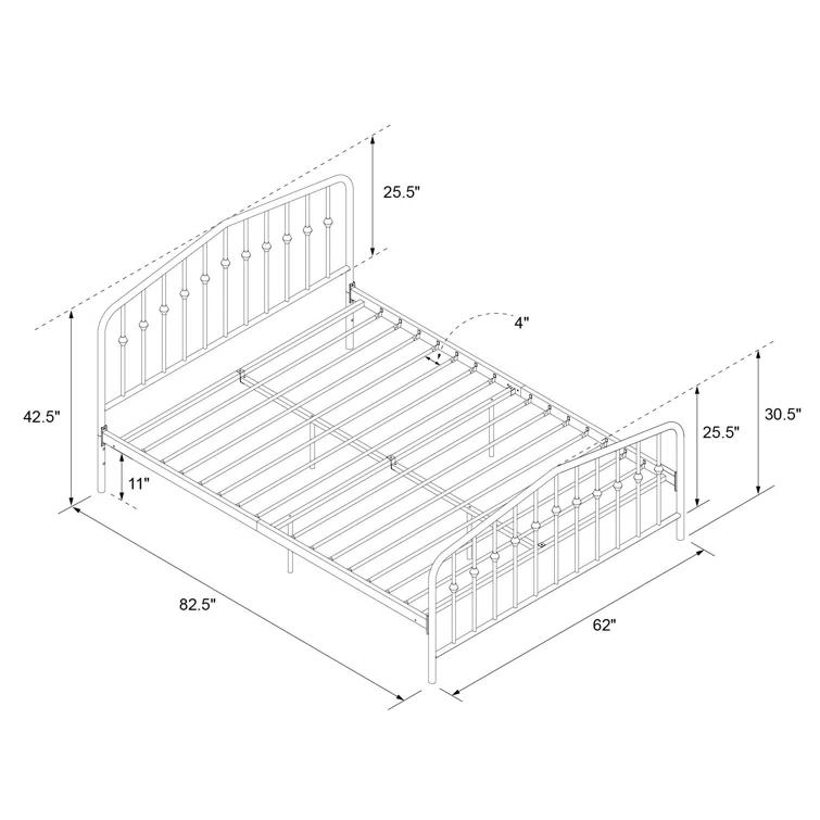 Bushwick Metal Platform Bed