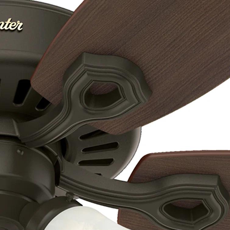 42" Builder 5 - Blade Standard Ceiling Fan with Pull Chain and Light Kit Included