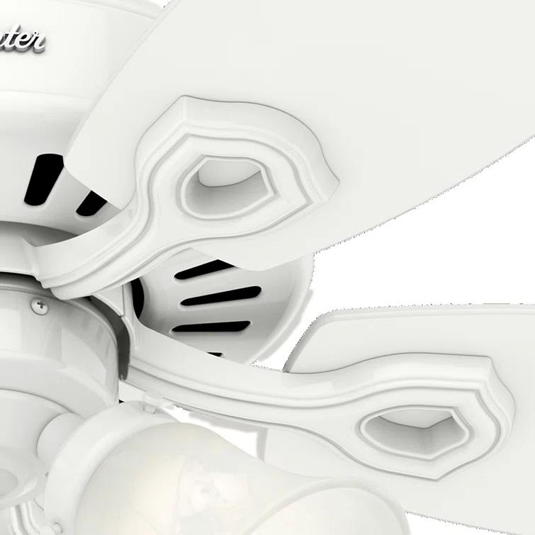 42" Builder 5 - Blade Standard Ceiling Fan with Pull Chain and Light Kit Included
