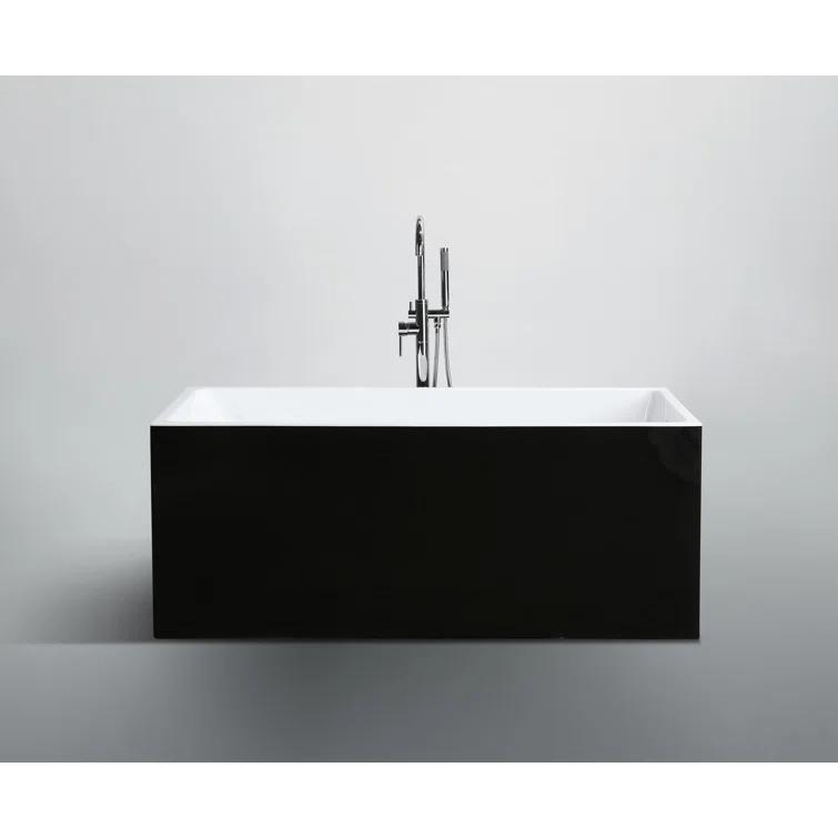 Bellaterra Home BA6813BL Toulouse 59.1'' x 29.5'' Freestanding Soaking Acrylic Bathtub