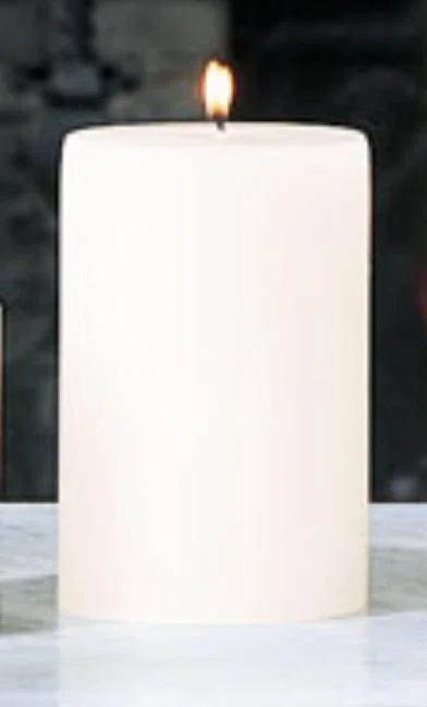 Ivory Flameless Dripless Paraffin Pillar Candle