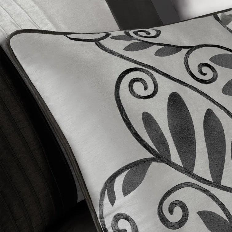 Madison Park Amherst 7 Piece Striped and Pleated Comforter Set & Reviews | Wayfair