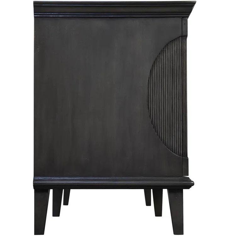 Noir Dumont 74.5'' Solid Wood Sideboard