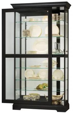 Howard Miller Tyler Ii Curio Cabinet 680538 Black Satin