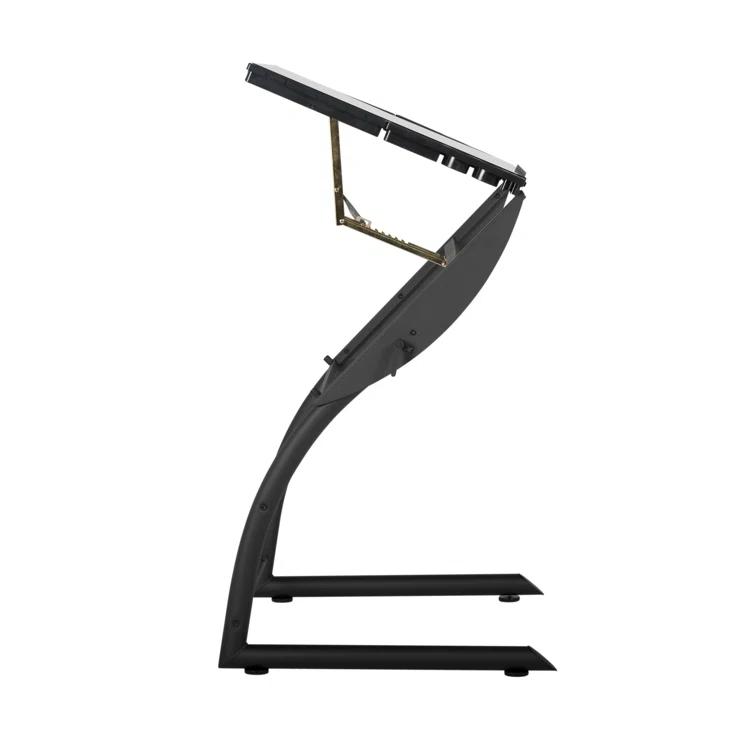 Inbox Zero Cournoyer Glass Drafting Table