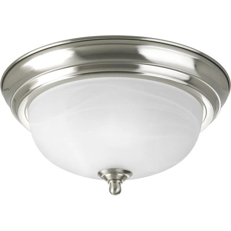 Alabaster Glass Flush Mount Light